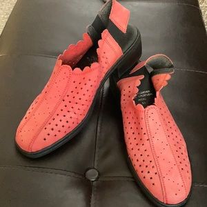 New without a box red sandals. Smoke free home.